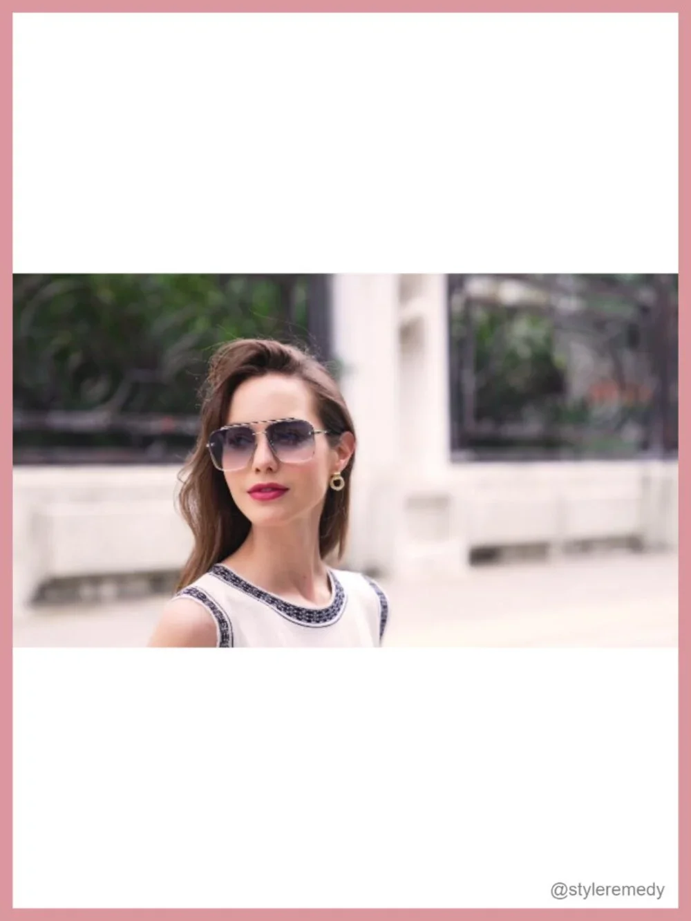 Vintage Metal Aviator Sunglasses UV400 Protection